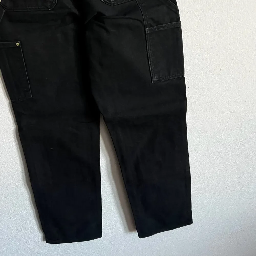 Carhartt B01 BLK black double knee work wear carpenter pants